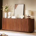 64'' Sideboard Buffet Cabinet, Wood Entertainment Center Modern TV Stand, Media Console with 4 Cabinets for Storage, Television Stands Coffee Bar for Living Room, Dining Room, Entryway