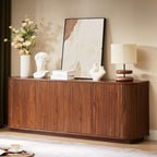 64'' Sideboard Buffet Cabinet, Wood Entertainment Center Modern TV Stand, Media Console with 4 Cabinets for Storage, Television Stands Coffee Bar for Living Room, Dining Room, Entryway