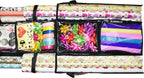 Freegrace Double-Sided Hanging Gift Wrap Organizer - Large 16 x 41 Inch Wrapping Paper Storage Bag - Tearproof 600D Oxford Closet Gift Bag & Ribbon Organization Storage Caddy, Beige (Black)