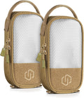 Savior Equipment Core Tactical Mesh Zipper Pouch, 4" x 8" Modular EDC Tool Organizer Range Gear Utility Storage Pocket w/Hook Backing, Dump Pouch with Handle, 2-Pack