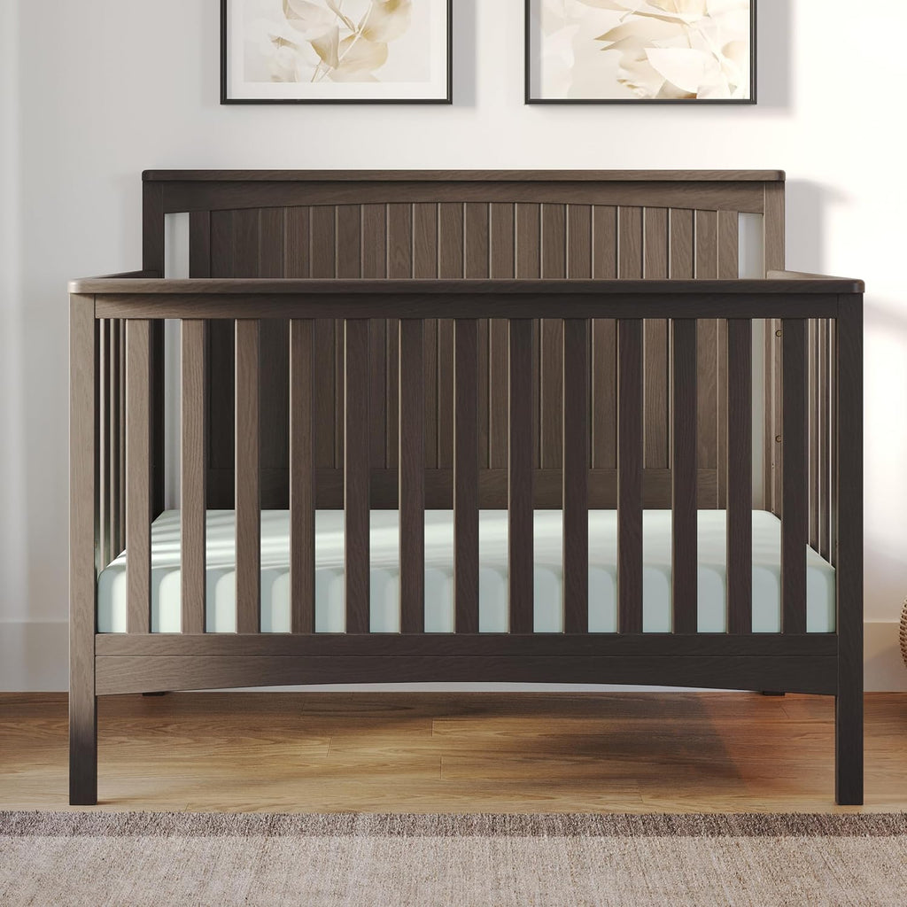 Child Craft Scout 3-Piece Nursery Set, Includes 4-in-1 Convertible Crib, Dresser with Changing Table Topper, and Cozy Glider (Dapper Gray)