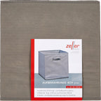 Zeller Storage Box, Grey, Fleece 32x32x32, Fabric