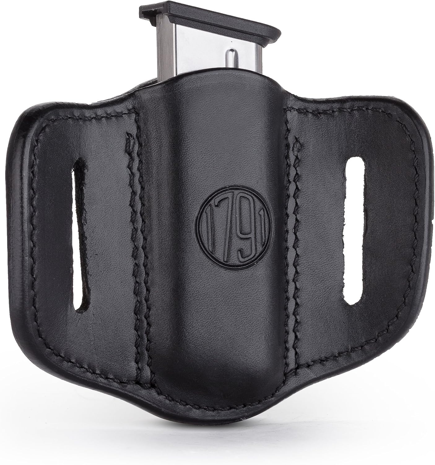 1791 Gunleather Mag Holster for Single Stack Mags, OWB Magazine Pouch for Belts