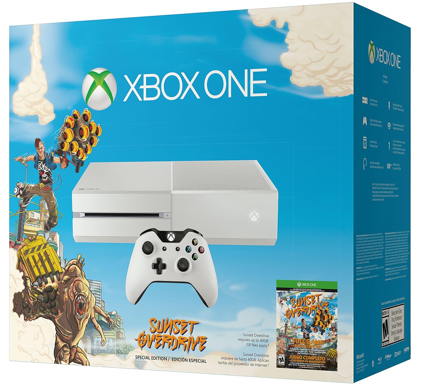 Xbox One Special Edition Sunset Overdrive Bundle (Renewed)