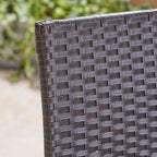 Christopher Knight Home Kelly Outdoor Wicker 30 Inch Barstool (Set of 2), Dark Brown