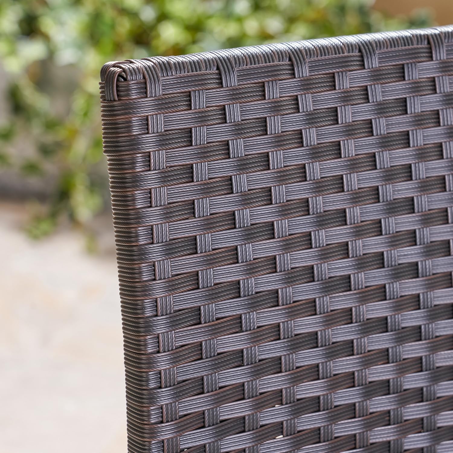 Christopher Knight Home Kelly Outdoor Wicker 30 Inch Barstool (Set of 2), Dark Brown