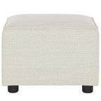 Evolur Holland Upholstered Ottoman in Thunder, Foot Rest Stool for Nursing Moms, Tool-Free Assembly, Made for Every Décor