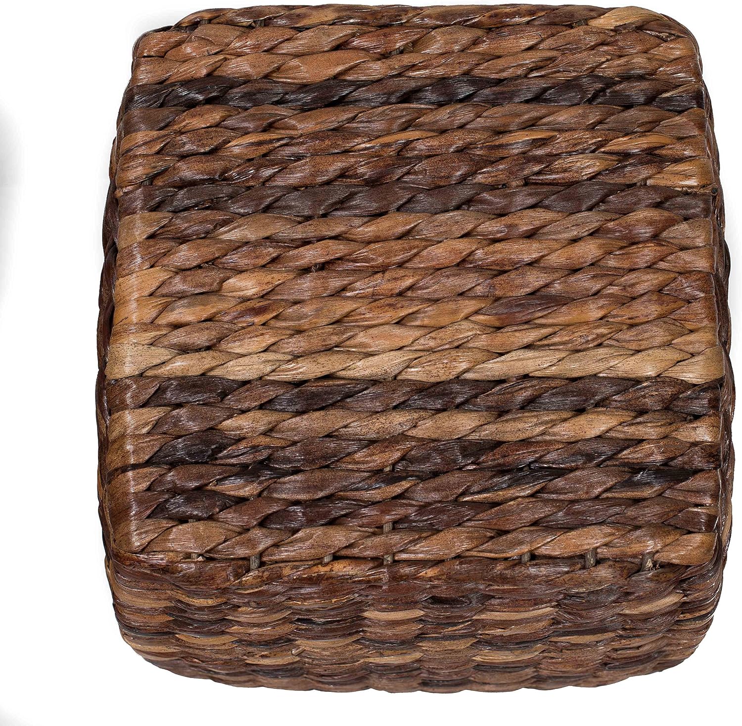 BIRDROCK HOME Seagrass Accent Stool | Made of Hand Woven Seagrass | 21 inch Stool