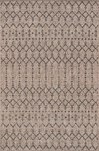 JONATHAN Y Moroccan Geometric Indoor Outdoor Area Rug 8X10 Natural/Black, Ourika Textured Weave for Backyard, Patio, Porch, Easy-Cleaning, High Traffic, Pet-Friendly, Non-Shedding (SMB108D-8)