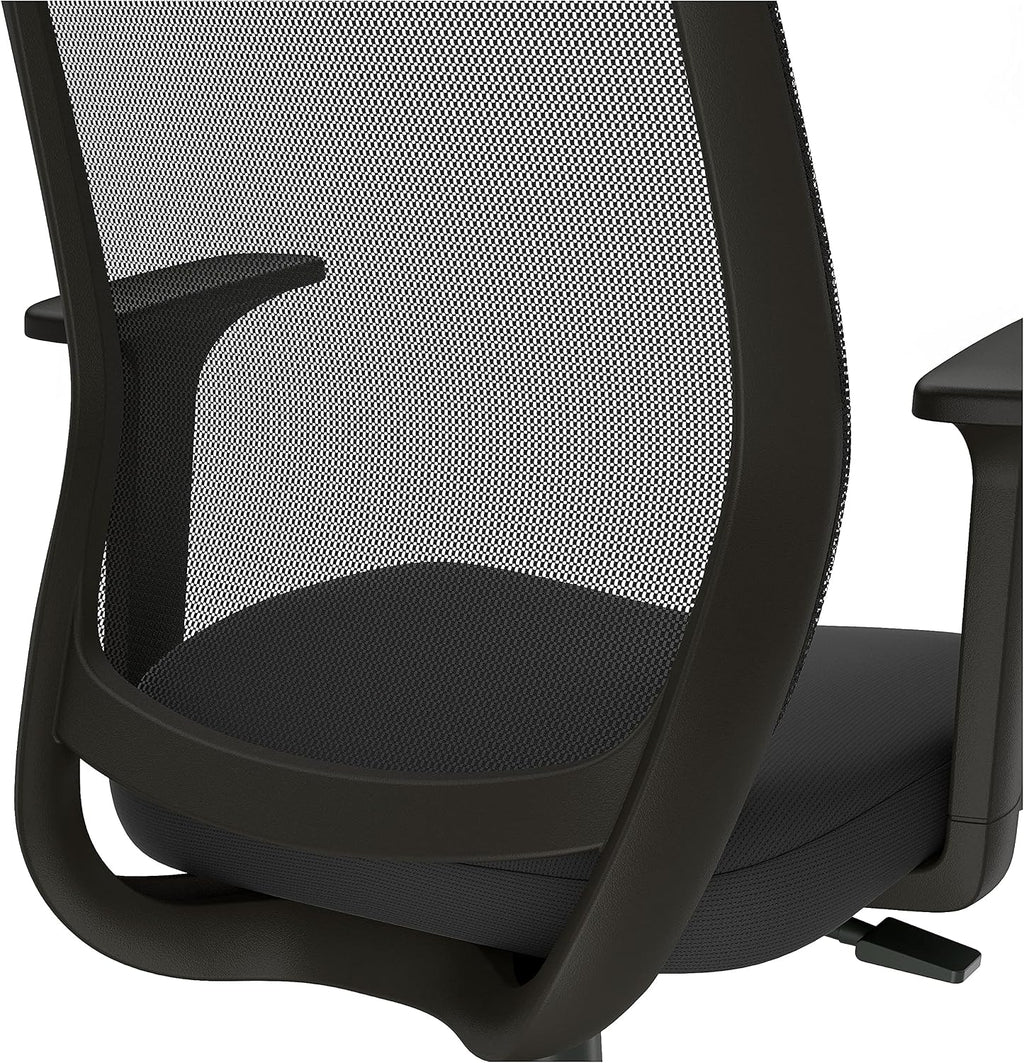 Staples Drafting Stool, Mesh, Ergonomic, Adjustable Height, Swivel, Black