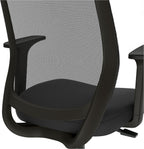 Staples Drafting Stool, Mesh, Ergonomic, Adjustable Height, Swivel, Black