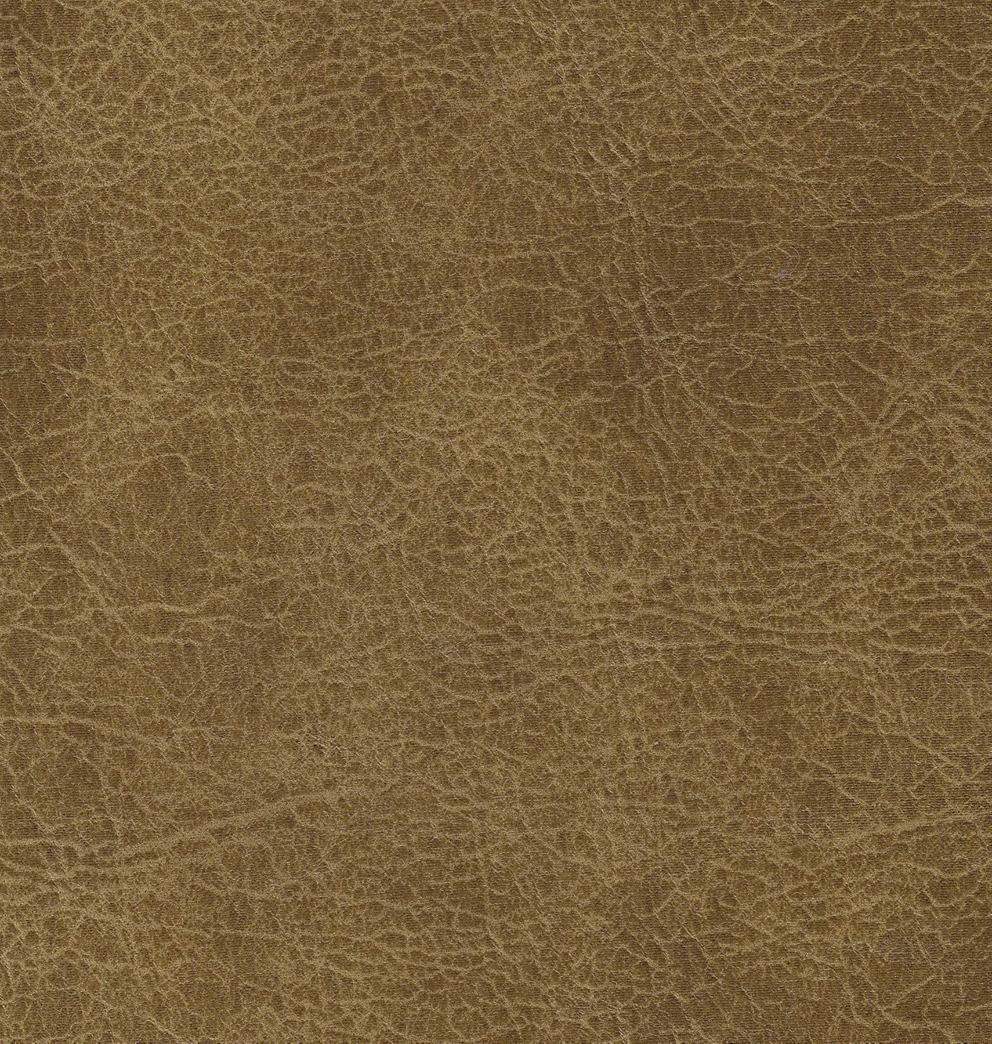 HomePop Large Upholstered Tufted Bench – Light Brown Leather