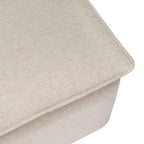 Babyletto Cali Storage Ottoman in Performance Beach Eco-Weave, Water Repellent & Stain Resistant, Greenguard Gold Certified and CertiPUR-US® Certified