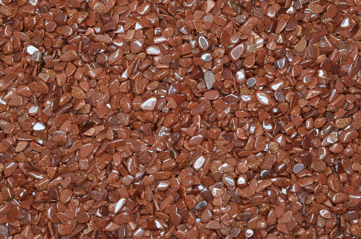Fantasia Materials: 1/2 lb of Tumbled Goldstone Chip Size Stones