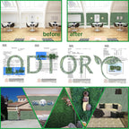 ODTORY Artificial Grass Wall Panel Backdrop,10" X 10" 12P(8.4 sqft) UV-Anti Greenery Boxwood Panels for Indoor Outdoor Green Wall Decor & Ivy Fence Covering Privacy