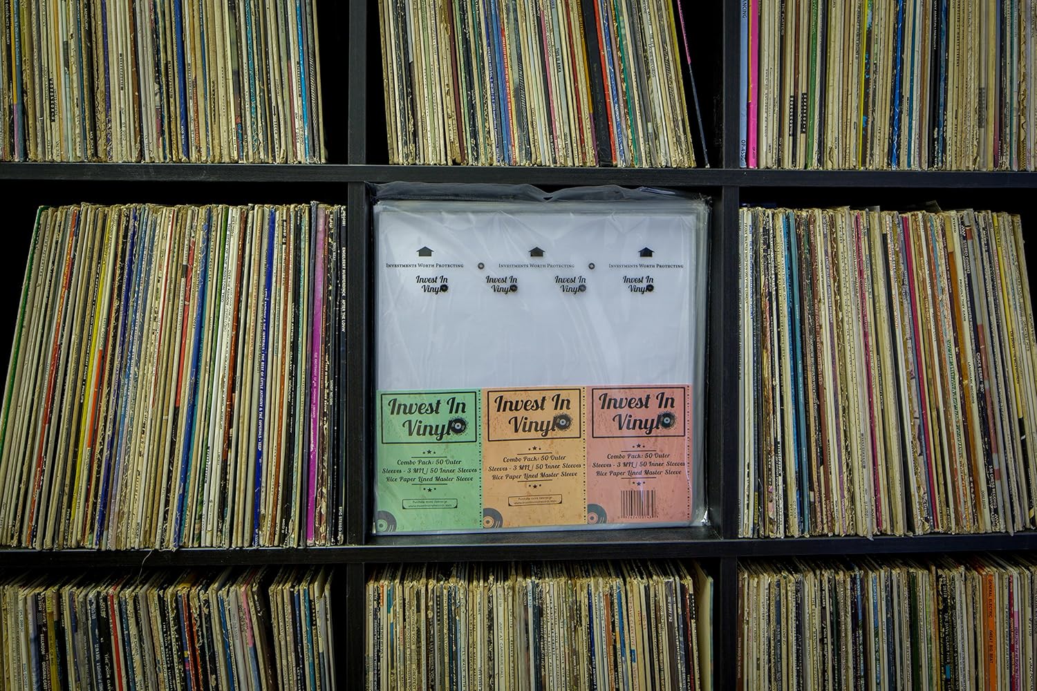 100 LP Sleeves Combo Pack - 50 Outer & 50 Inner Sleeves for 12" Vinyl Records - Protect Your Collection - Invest In Vinyl
