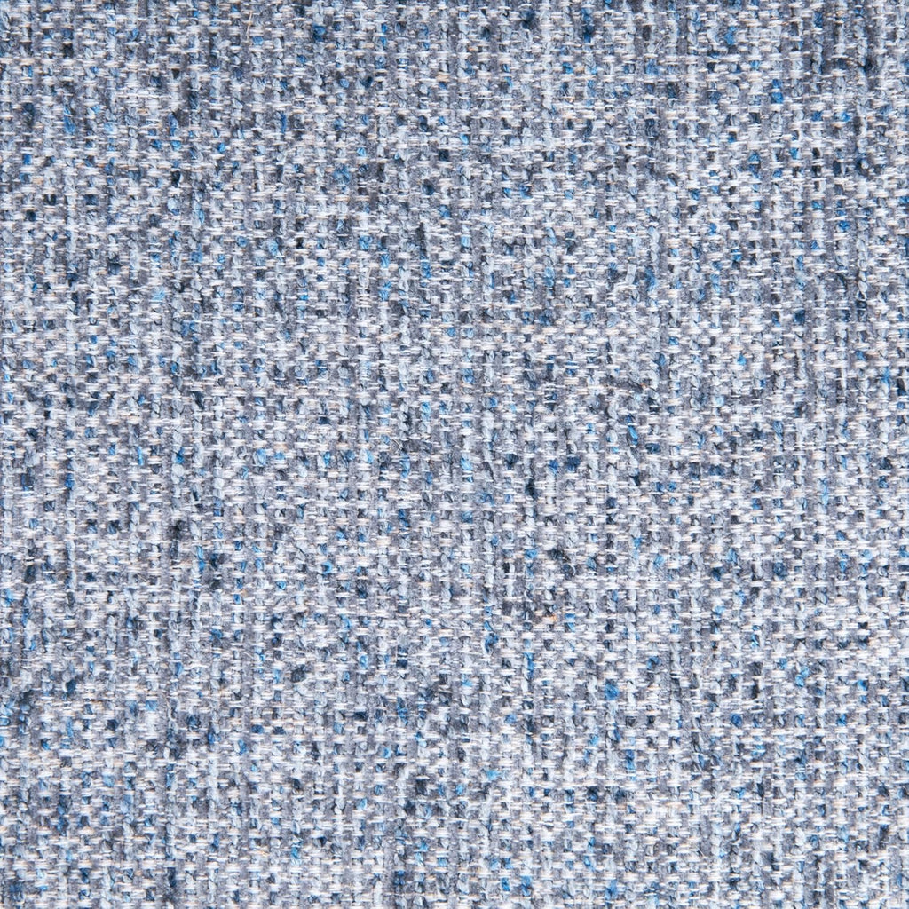 HomePop 19" Modern Waterfall Ottoman - Blue Gray Woven Fabric