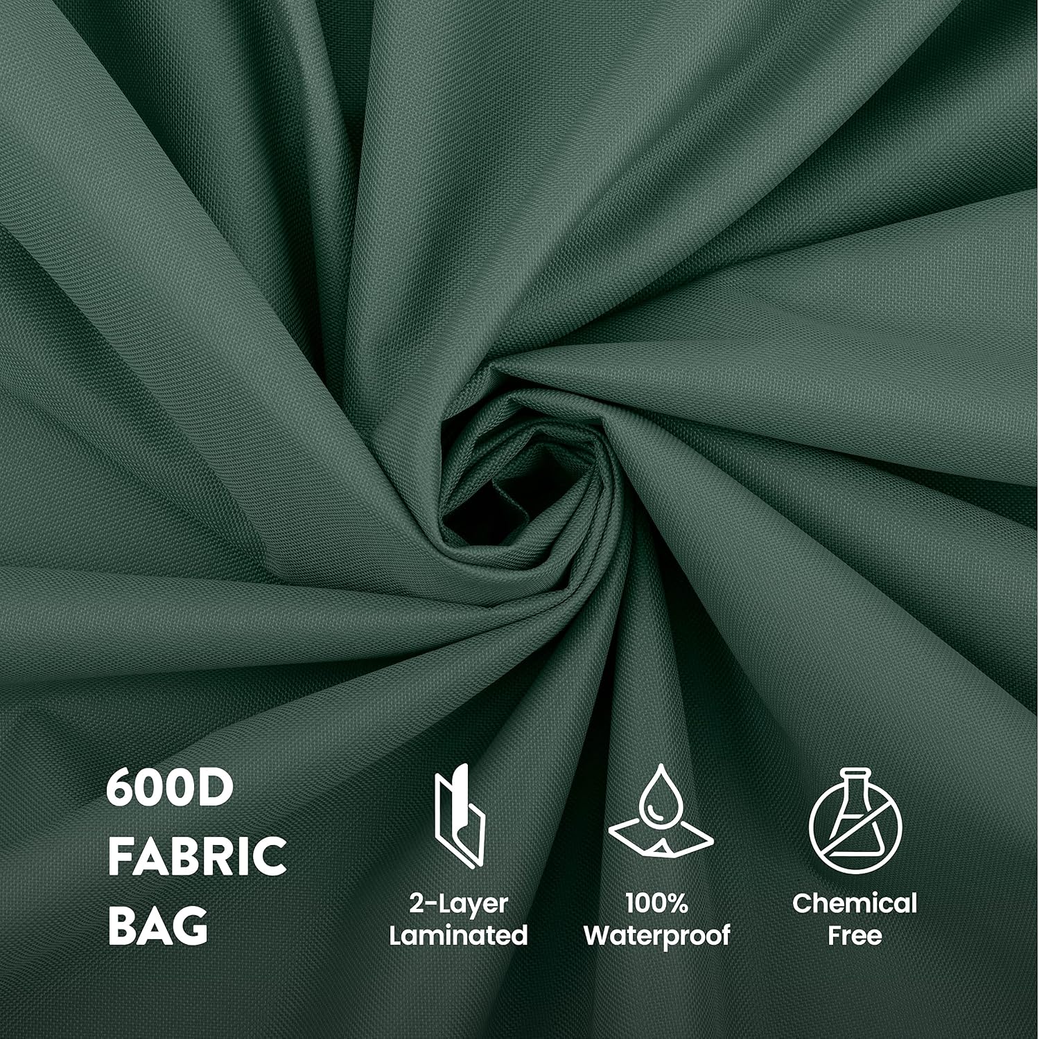 ZOBER Wide Christmas Tree Storage Bag - Maximum Accessibility - Fits 9 Ft Trees - 600D Oxford Fabric Christmas Tree Bag For Storage Box For Xmas - Strong, Durable Straps & Handles - Card Slot - Green