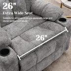 Korser Oversized Dual Motor Power Lift Recliner Chair for Elderly with Massage & Heat, Extra Wide Lift Chair with Adjustable Headrest, Electric Recliner with Storebox, Cupholder, USB, Type C, Grey