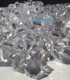 120 Pieces 1" x 1-3/8" (22 mm x 35 mm) Crystal Clear Acrylic Diamond Jewels for Party Decoration, Event, Wedding, Vase Fillers by Sunrise Crystal