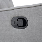 Gliding Swivel Recliner Tufted Pebble Fabric