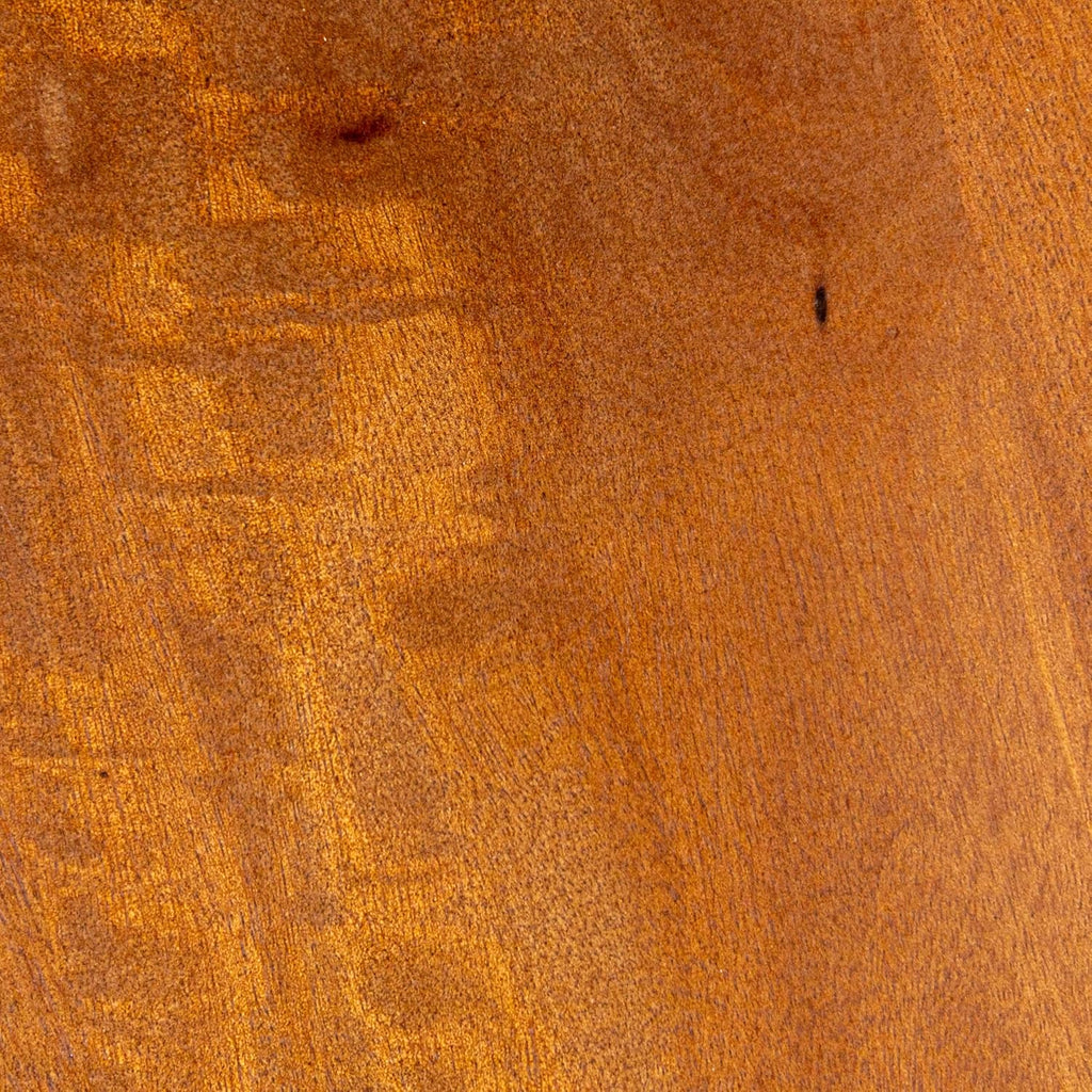 Creative Co-Op Round Mango Wood Bulbed Pedestal End Table, Walnut