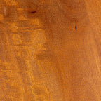 Creative Co-Op Round Mango Wood Bulbed Pedestal End Table, Walnut