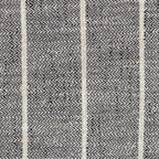 HomePop Modern Fabric Storage Ottoman with Wood Top - Midnight Gary Woven Stripe