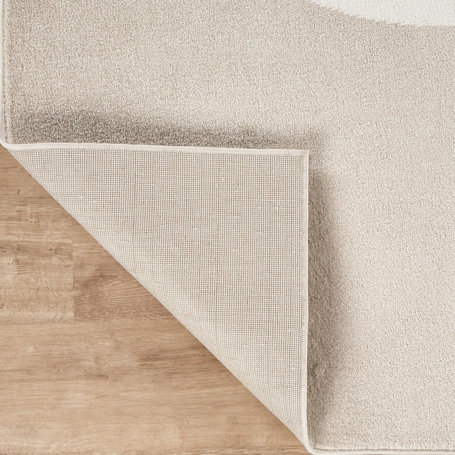 Abani Deco Collection Area Rug - Beige Modern Abstract Ribbon Design - 2' x 3' - for Living Room, Bedroom & Office