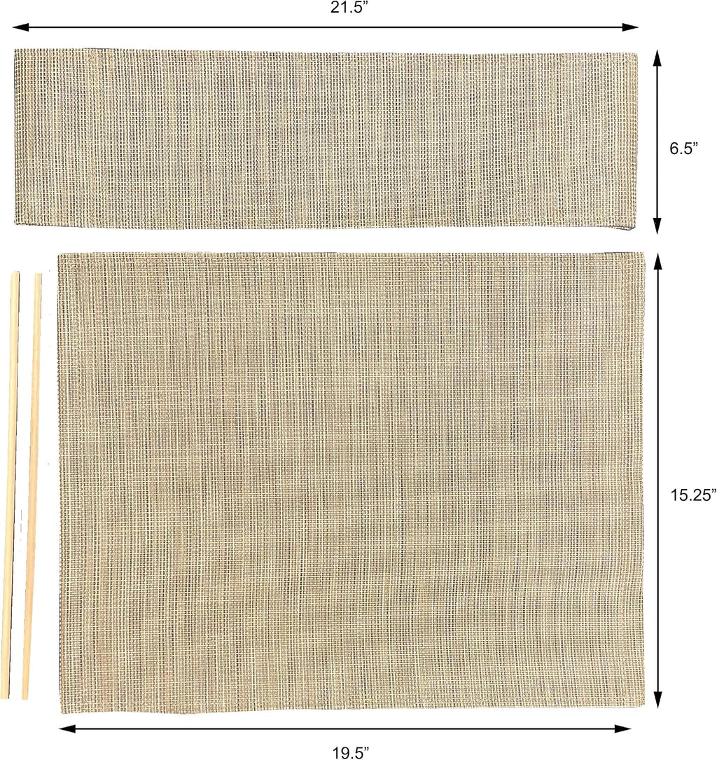Mesh Directors Chair Replacement Cover (Round Stick) - Burlap