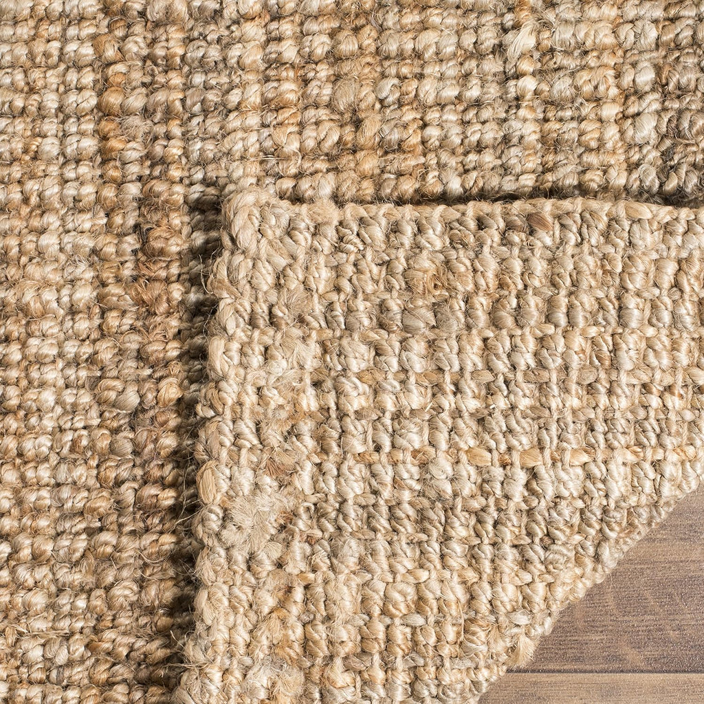 SAFAVIEH Natural Fiber Collection Runner Rug - 2'6" x 8', Natural Brown, Handmade Jute, Farmhouse Style, Chunky Textured Thick Pile (NF447A)