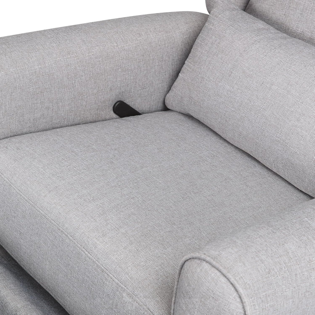 DaVinci Hayden Recliner and Swivel Glider in Misty Grey, Greenguard Gold & CertiPUR-US Certified