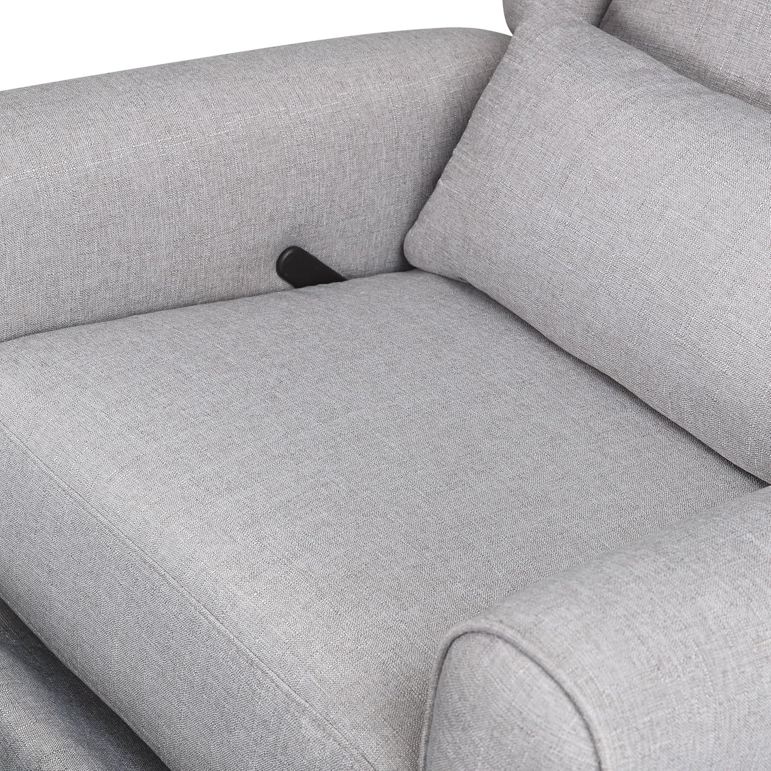 DaVinci Hayden Recliner and Swivel Glider in Misty Grey, Greenguard Gold & CertiPUR-US Certified